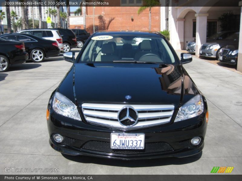 Black / Almond/Mocha 2009 Mercedes-Benz C 300 Sport