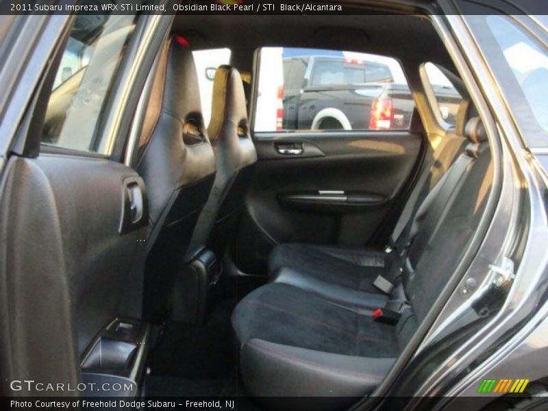 Obsidian Black Pearl / STI  Black/Alcantara 2011 Subaru Impreza WRX STi Limited