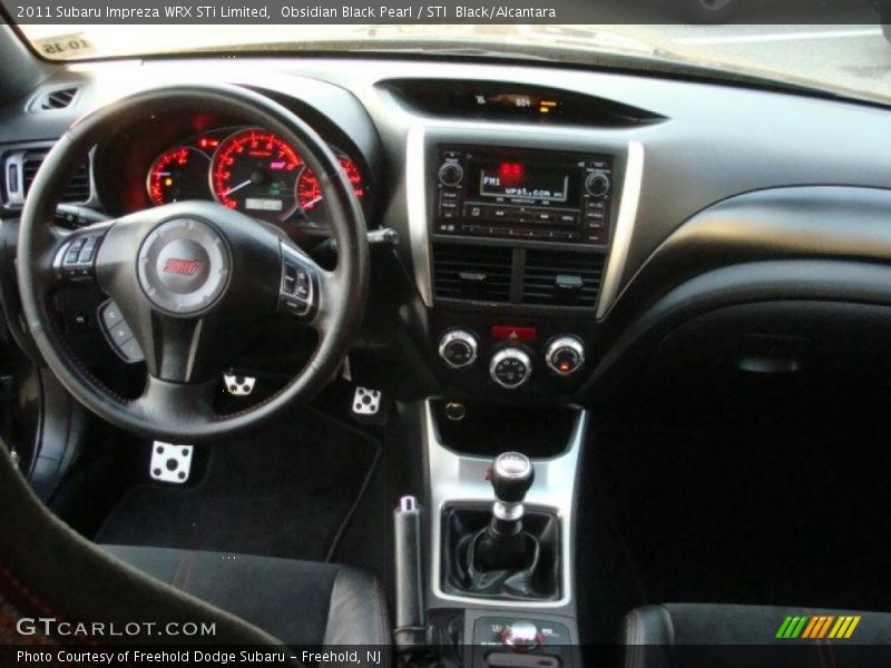 Obsidian Black Pearl / STI  Black/Alcantara 2011 Subaru Impreza WRX STi Limited