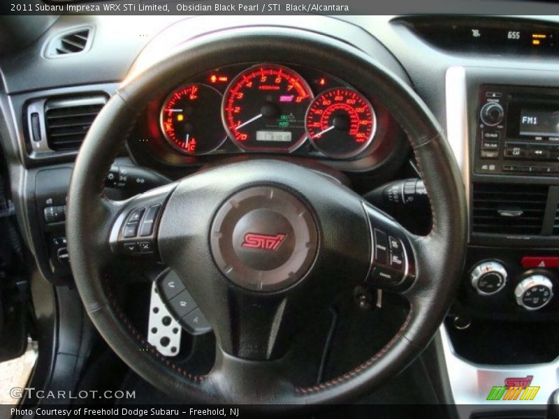 Obsidian Black Pearl / STI  Black/Alcantara 2011 Subaru Impreza WRX STi Limited