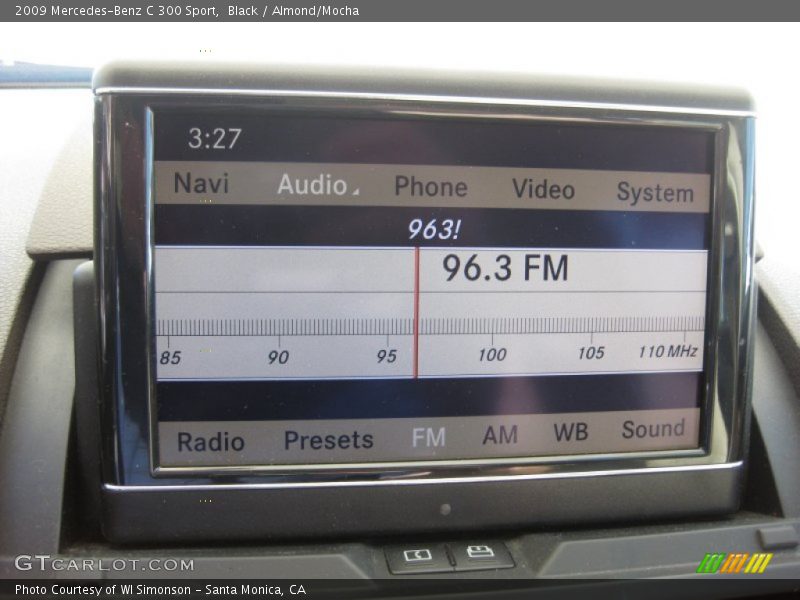 Black / Almond/Mocha 2009 Mercedes-Benz C 300 Sport