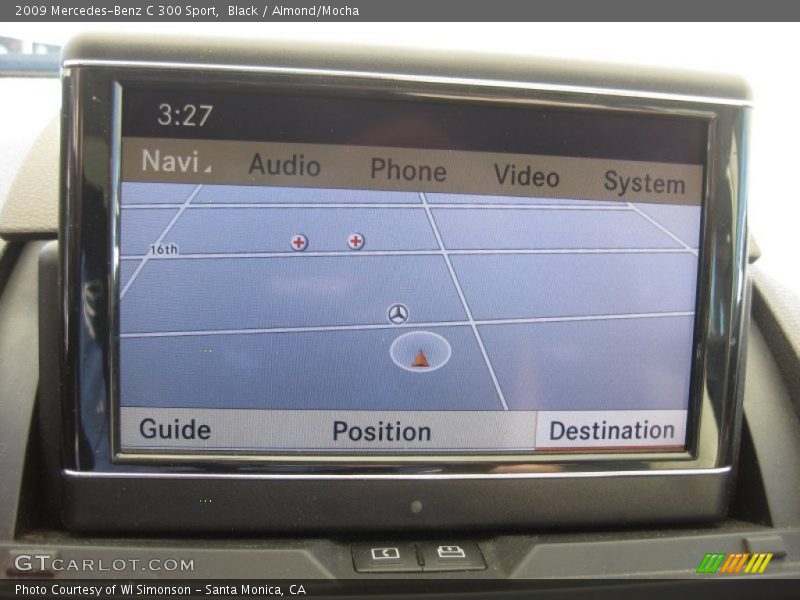 Black / Almond/Mocha 2009 Mercedes-Benz C 300 Sport