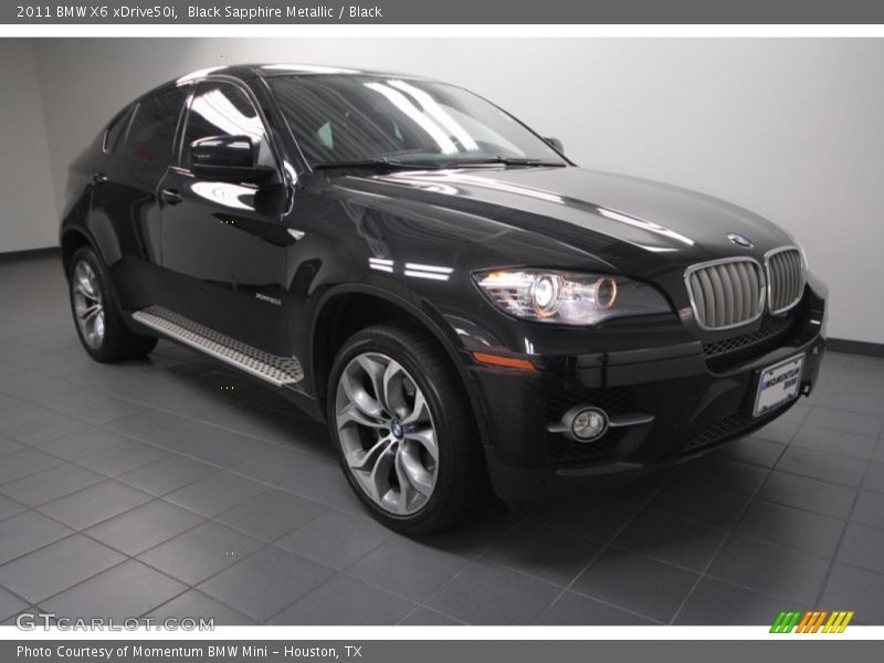 Black Sapphire Metallic / Black 2011 BMW X6 xDrive50i
