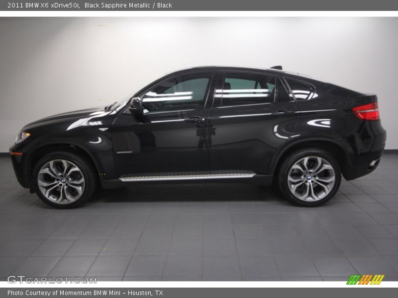 Black Sapphire Metallic / Black 2011 BMW X6 xDrive50i