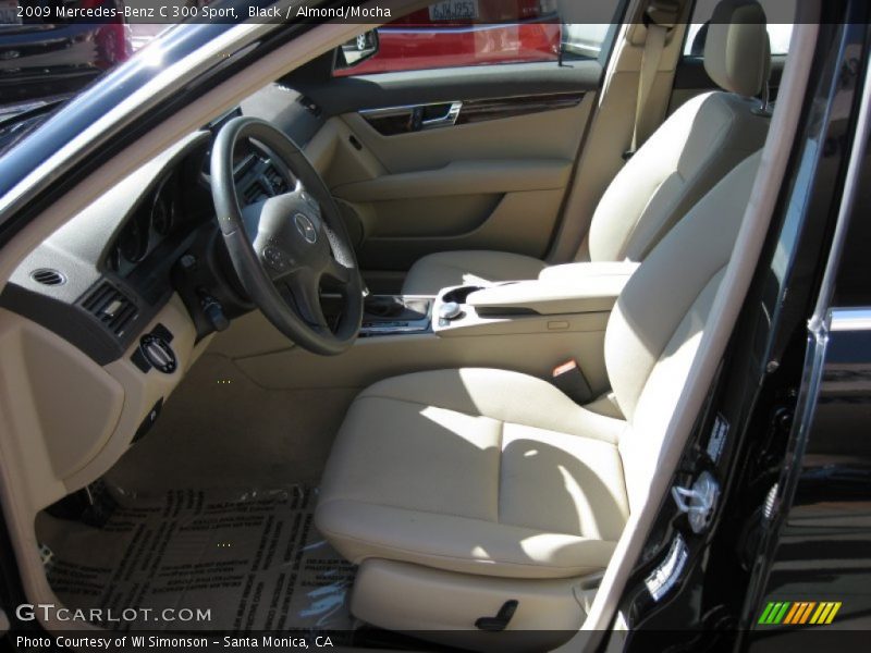 Black / Almond/Mocha 2009 Mercedes-Benz C 300 Sport