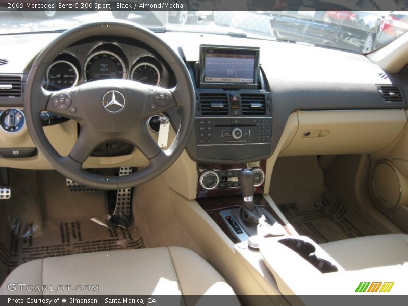 Black / Almond/Mocha 2009 Mercedes-Benz C 300 Sport
