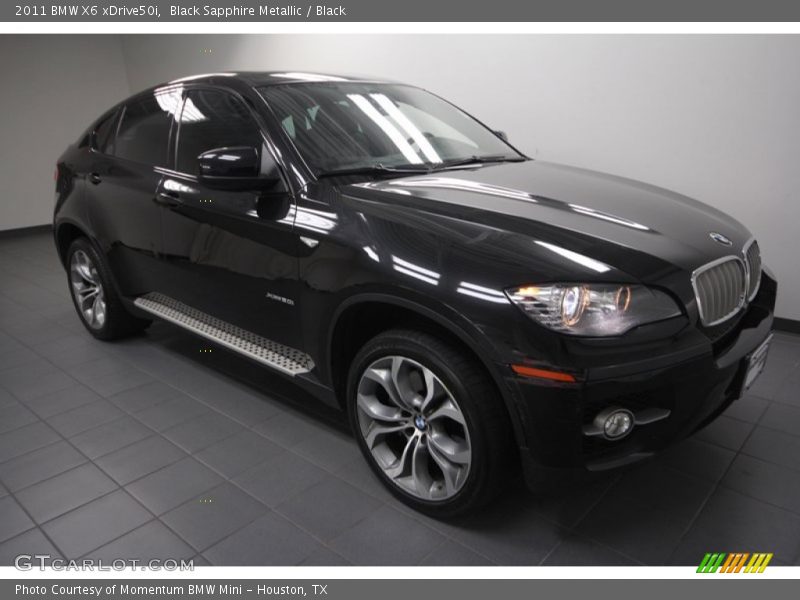 Black Sapphire Metallic / Black 2011 BMW X6 xDrive50i