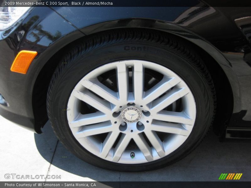 Black / Almond/Mocha 2009 Mercedes-Benz C 300 Sport