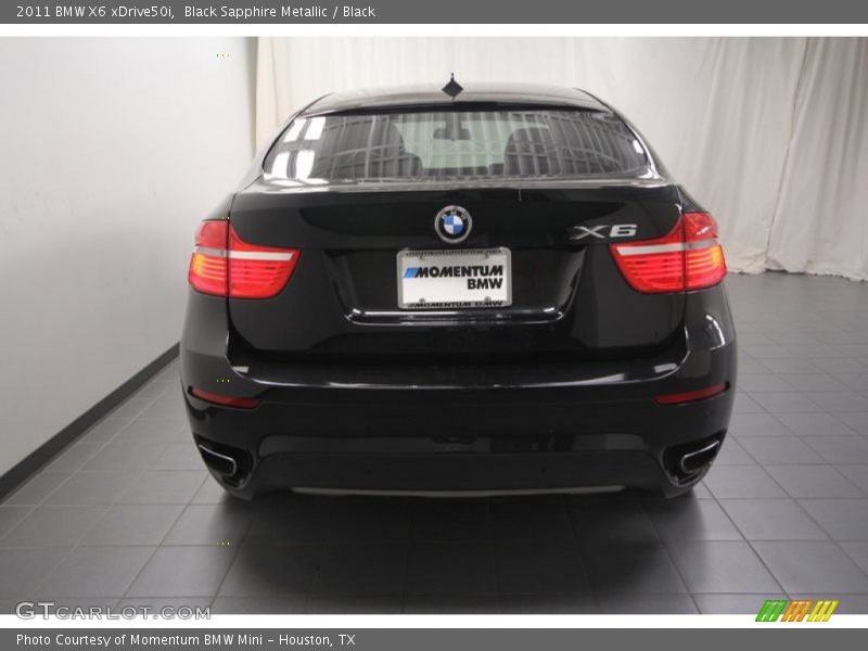 Black Sapphire Metallic / Black 2011 BMW X6 xDrive50i