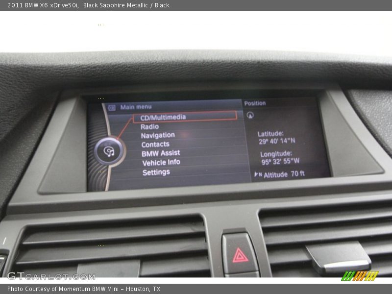 Black Sapphire Metallic / Black 2011 BMW X6 xDrive50i