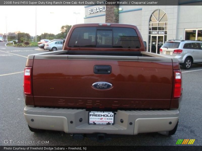 Dark Copper Metallic / Chaparral Leather 2008 Ford F450 Super Duty King Ranch Crew Cab 4x4 Dually