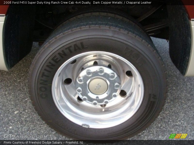 Dark Copper Metallic / Chaparral Leather 2008 Ford F450 Super Duty King Ranch Crew Cab 4x4 Dually