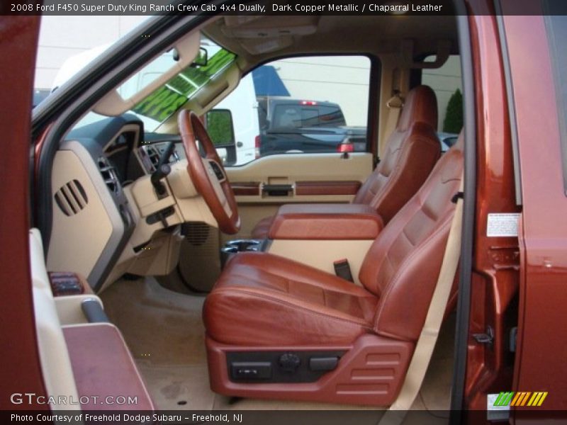 Dark Copper Metallic / Chaparral Leather 2008 Ford F450 Super Duty King Ranch Crew Cab 4x4 Dually