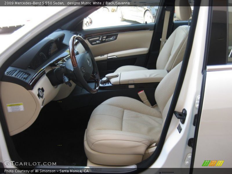  2009 S 550 Sedan Black/Savanna Interior