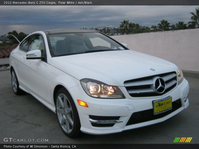 Polar White / Ash/Black 2013 Mercedes-Benz C 250 Coupe