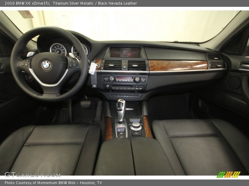 Titanium Silver Metallic / Black Nevada Leather 2009 BMW X6 xDrive35i