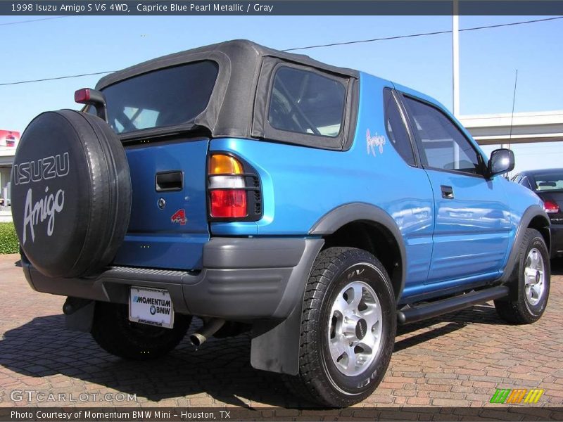 Caprice Blue Pearl Metallic / Gray 1998 Isuzu Amigo S V6 4WD