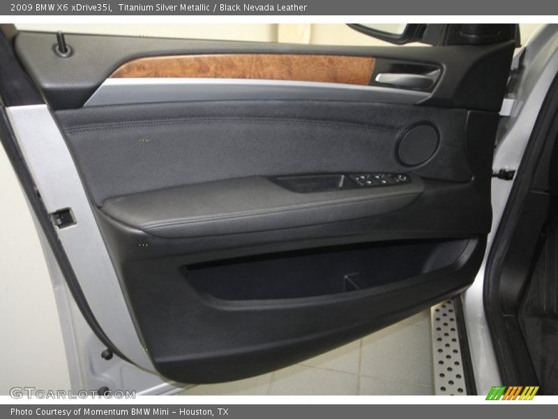 Titanium Silver Metallic / Black Nevada Leather 2009 BMW X6 xDrive35i