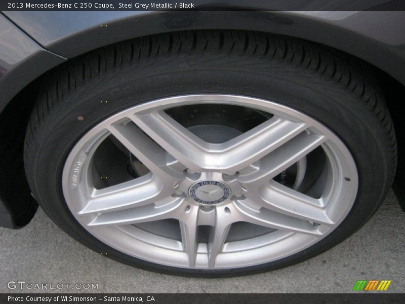 Steel Grey Metallic / Black 2013 Mercedes-Benz C 250 Coupe
