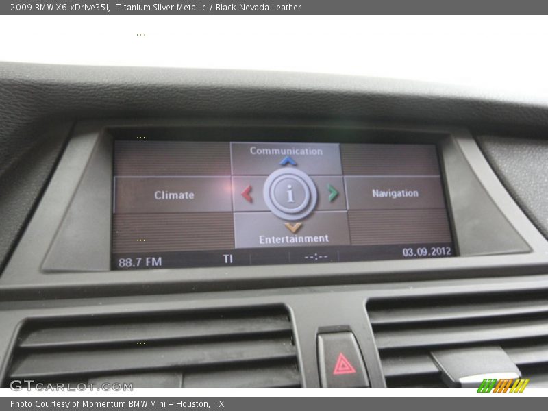 Titanium Silver Metallic / Black Nevada Leather 2009 BMW X6 xDrive35i