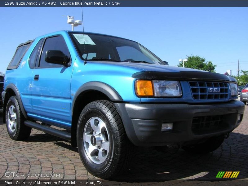 Caprice Blue Pearl Metallic / Gray 1998 Isuzu Amigo S V6 4WD
