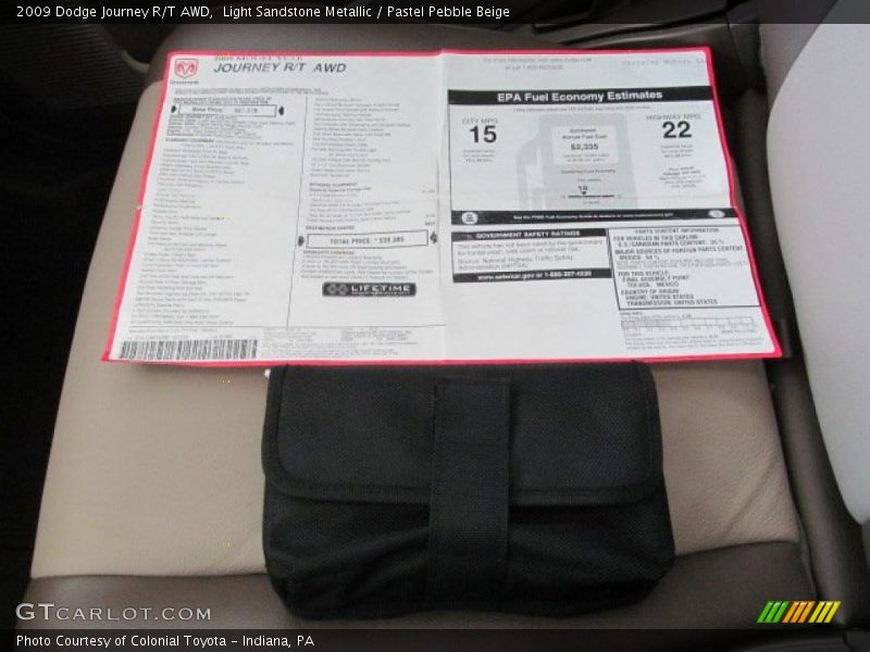 Light Sandstone Metallic / Pastel Pebble Beige 2009 Dodge Journey R/T AWD