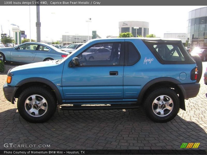 Caprice Blue Pearl Metallic / Gray 1998 Isuzu Amigo S V6 4WD