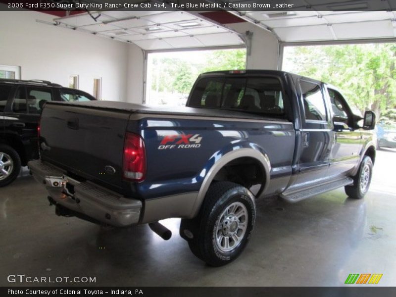 True Blue Metallic / Castano Brown Leather 2006 Ford F350 Super Duty King Ranch Crew Cab 4x4