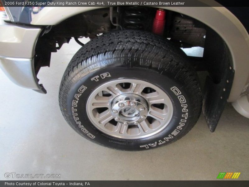 True Blue Metallic / Castano Brown Leather 2006 Ford F350 Super Duty King Ranch Crew Cab 4x4