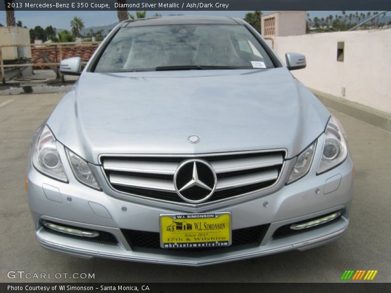 Diamond Silver Metallic / Ash/Dark Grey 2013 Mercedes-Benz E 350 Coupe