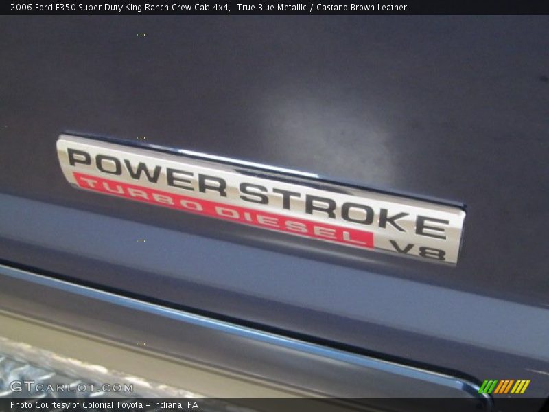 True Blue Metallic / Castano Brown Leather 2006 Ford F350 Super Duty King Ranch Crew Cab 4x4