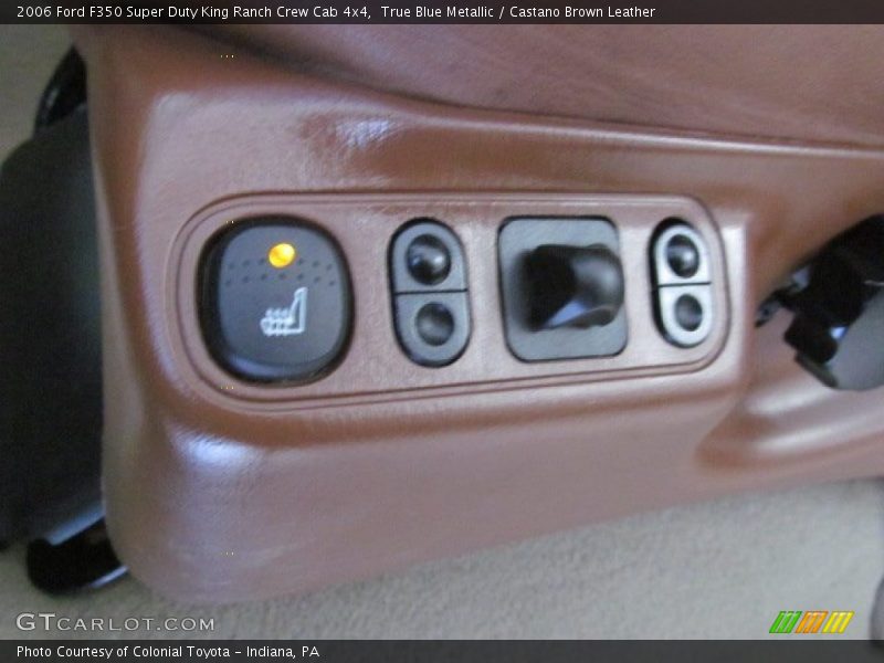True Blue Metallic / Castano Brown Leather 2006 Ford F350 Super Duty King Ranch Crew Cab 4x4