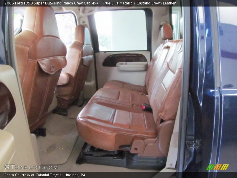 True Blue Metallic / Castano Brown Leather 2006 Ford F350 Super Duty King Ranch Crew Cab 4x4