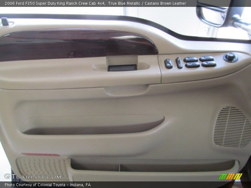 True Blue Metallic / Castano Brown Leather 2006 Ford F350 Super Duty King Ranch Crew Cab 4x4