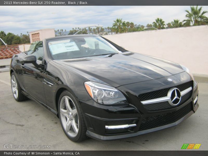 Black / Black 2013 Mercedes-Benz SLK 250 Roadster