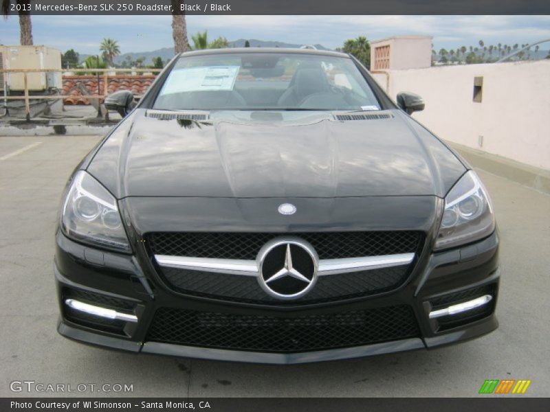 Black / Black 2013 Mercedes-Benz SLK 250 Roadster