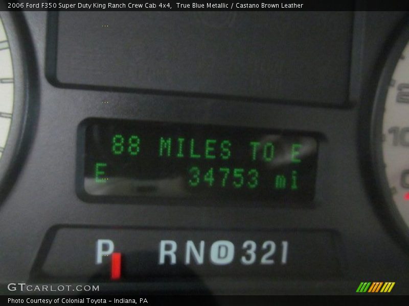 True Blue Metallic / Castano Brown Leather 2006 Ford F350 Super Duty King Ranch Crew Cab 4x4