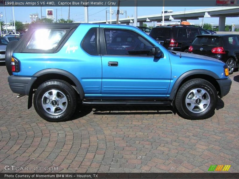 Caprice Blue Pearl Metallic / Gray 1998 Isuzu Amigo S V6 4WD