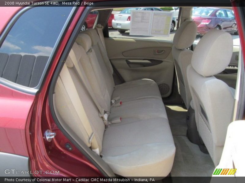Mesa Red / Beige 2008 Hyundai Tucson SE 4WD