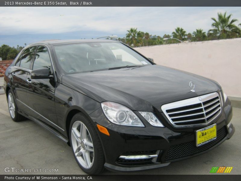 Black / Black 2013 Mercedes-Benz E 350 Sedan