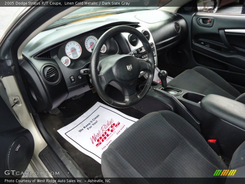 Linen Gold Metallic / Dark Slate Gray 2005 Dodge Stratus R/T Coupe