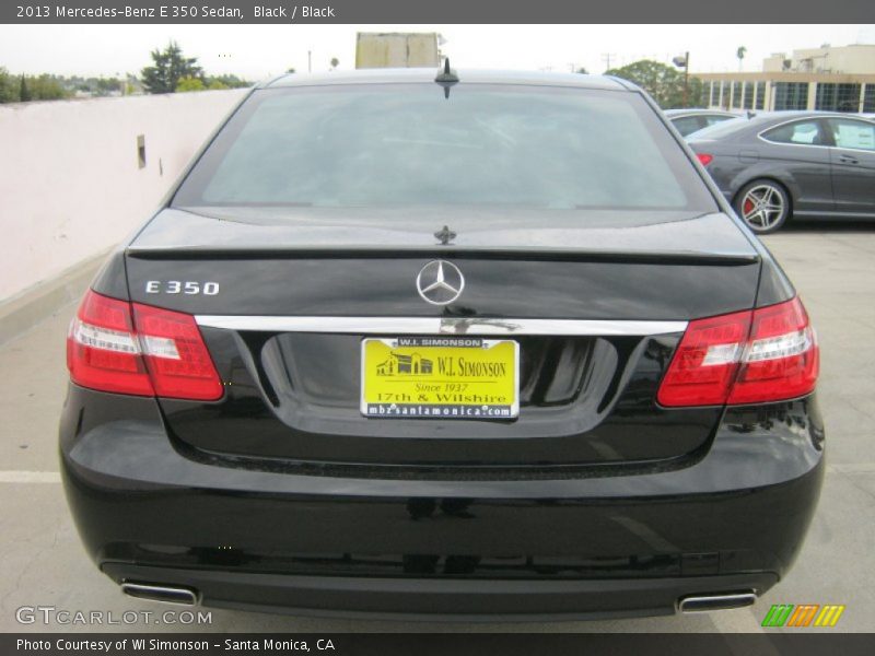 Black / Black 2013 Mercedes-Benz E 350 Sedan