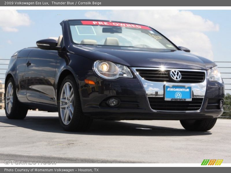 Thunder Blue / Cornsilk Beige 2009 Volkswagen Eos Lux