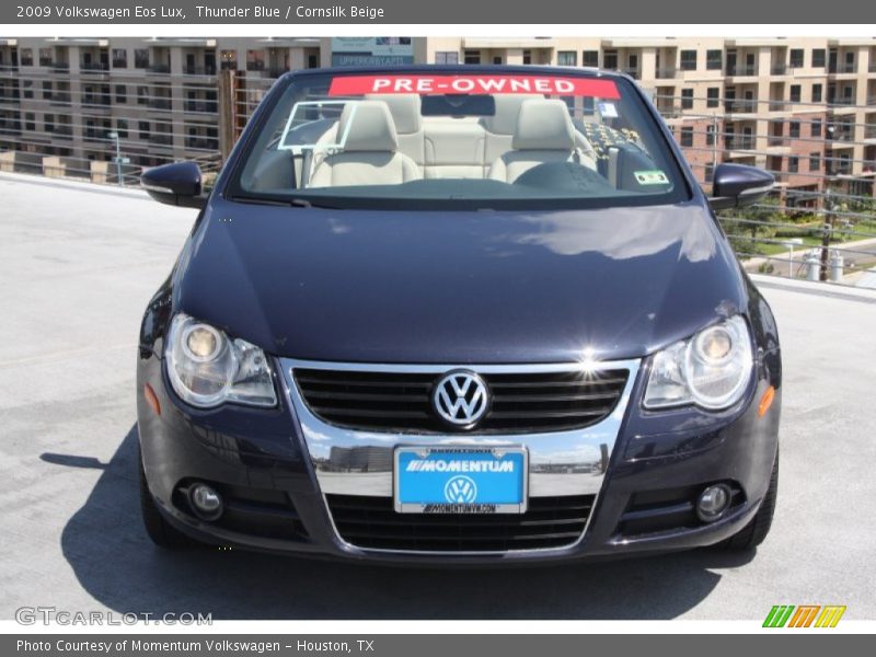 Thunder Blue / Cornsilk Beige 2009 Volkswagen Eos Lux
