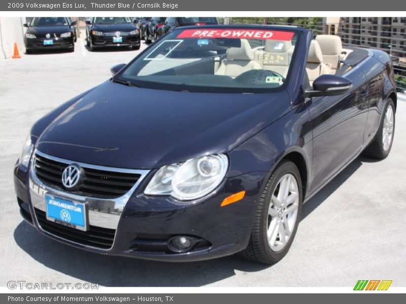 Thunder Blue / Cornsilk Beige 2009 Volkswagen Eos Lux