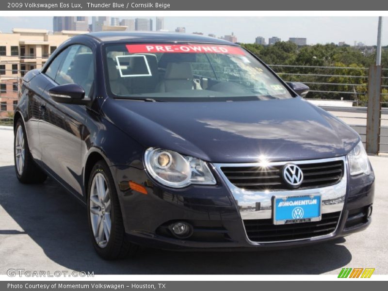 Thunder Blue / Cornsilk Beige 2009 Volkswagen Eos Lux