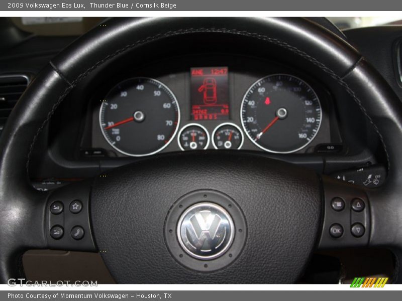 Thunder Blue / Cornsilk Beige 2009 Volkswagen Eos Lux
