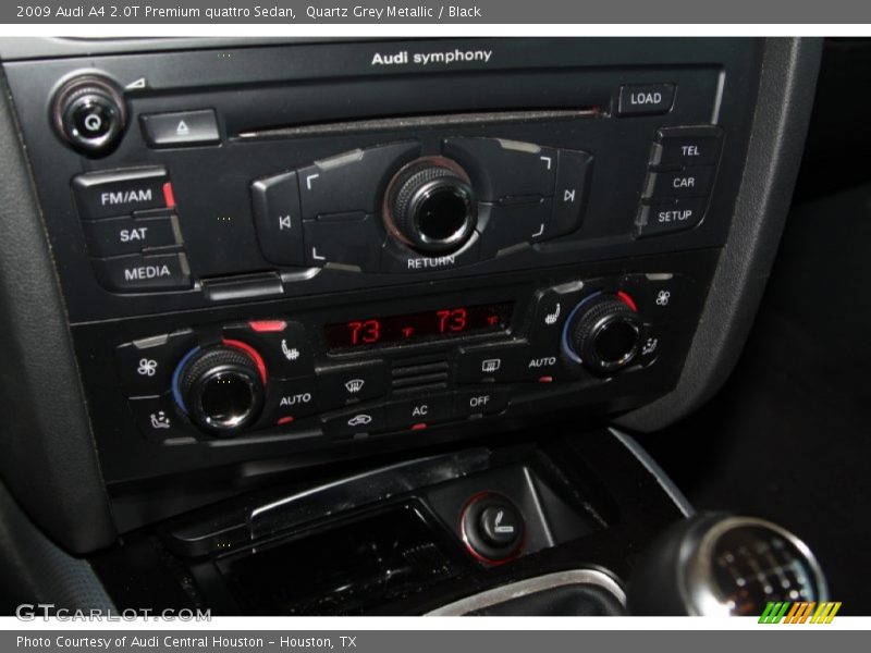 Quartz Grey Metallic / Black 2009 Audi A4 2.0T Premium quattro Sedan