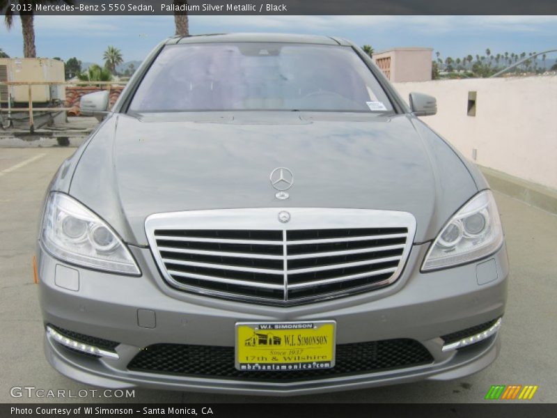 Palladium Silver Metallic / Black 2013 Mercedes-Benz S 550 Sedan