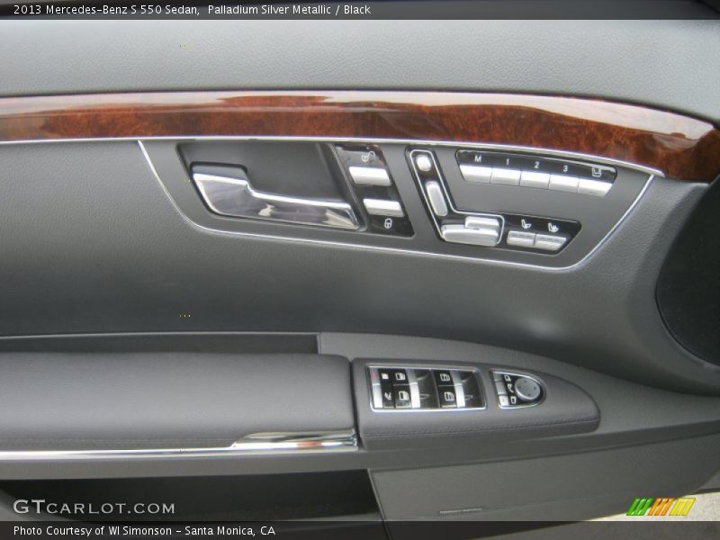 Palladium Silver Metallic / Black 2013 Mercedes-Benz S 550 Sedan